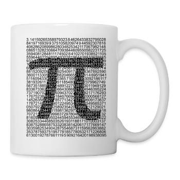 PI - Mug blanc - blanc - Droite