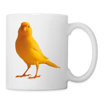 Kanarienvogel yellow bird - Tasse - Weiß - Rechts