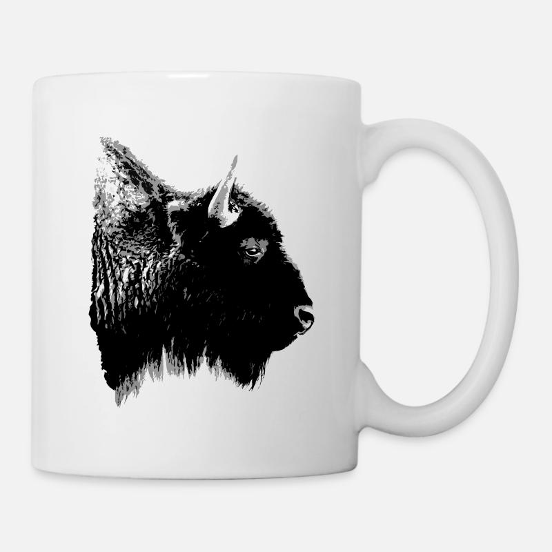 Bison - Tasse - Weiß