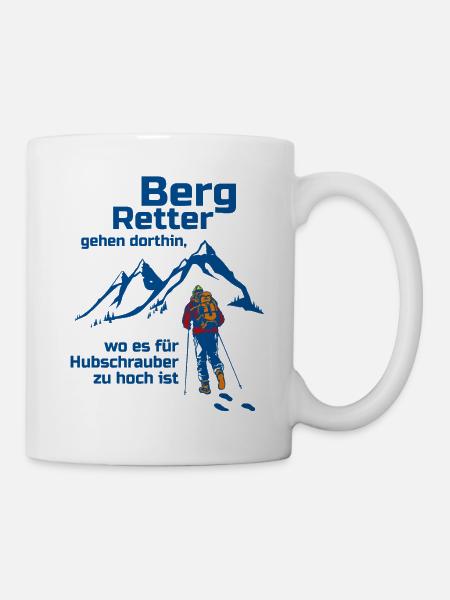 Mountains Mountain Rescue Mountain Hiking Gift - Mug - white