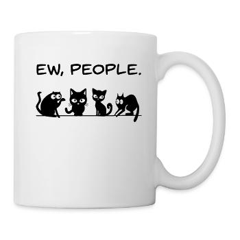 Ih Menschen Ew People - Tasse - Weiß - Rechts