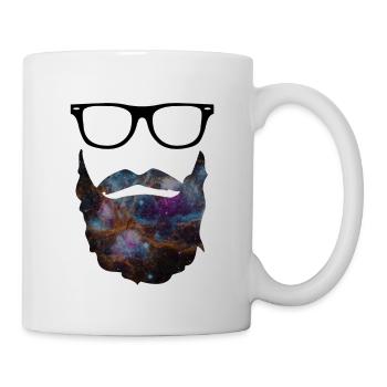 Barbe - barbe avec des lunettes - Mug blanc - blanc - Droite