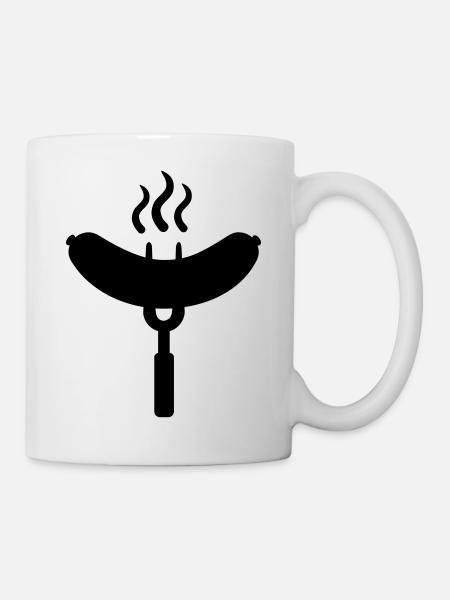 Bratwurst - Tasse - Weiß