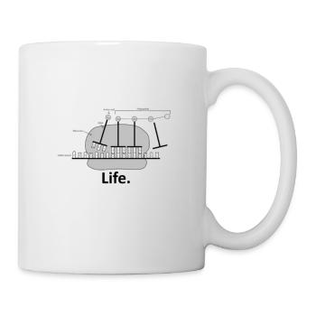 Synthèse des protéines - Mug blanc - blanc - Droite