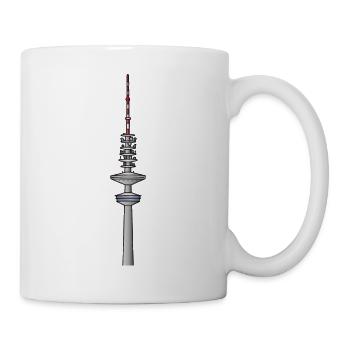 Tour Heinrich Hertz à Hambourg c - Mug blanc - blanc - Droite