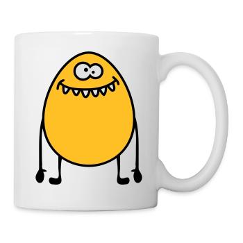 Egg Monster - Tasse - Weiß - Rechts
