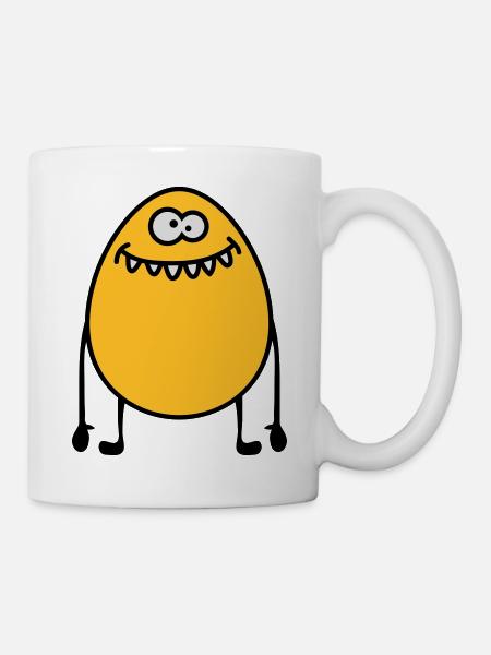 Egg Monster - Tasse - Weiß