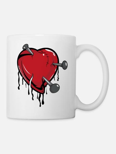 Broken Heart - Tasse - Weiß