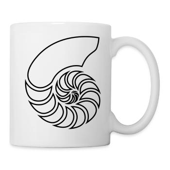 Nautilus Spirale Shell - Tasse - Weiß - Rechts