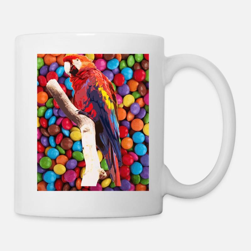 Perroquet - Mug blanc - blanc