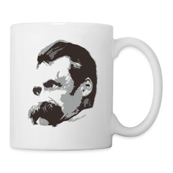 Nietzsche (3farbig) - Tasse - Weiß - Rechts