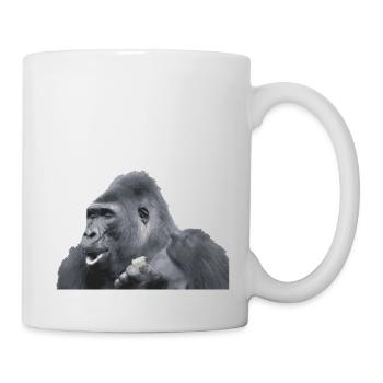 Gorilla silverback monkey - Mug - white - Right