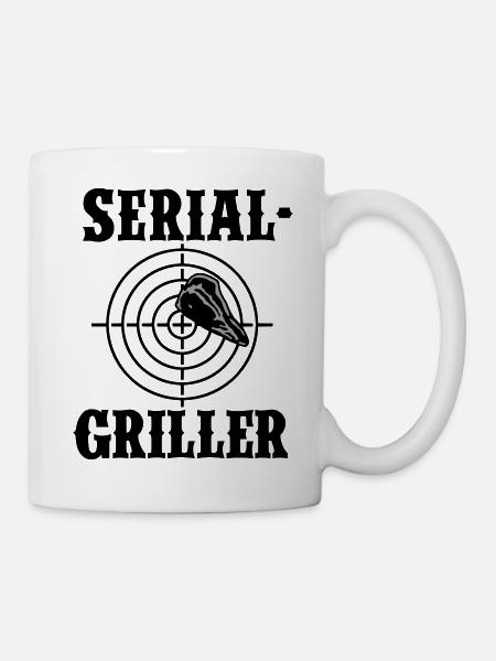 Serial Griller - Tasse - Weiß