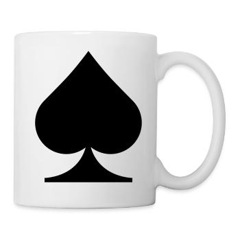 Cartes pique - Mug blanc - blanc - Droite