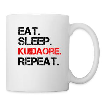 Kuidaore Essen Geld lustiger Spruch Japan - Tasse - Weiß - Rechts