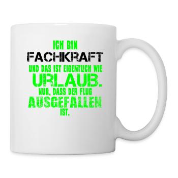 Profession de spécialiste en disant drôle - Mug blanc - blanc - Droite