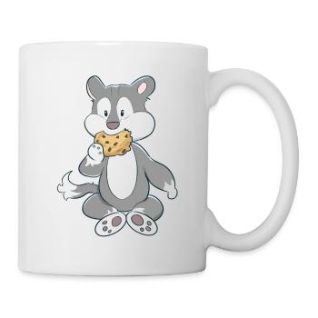 Wolf Tiere Fantasy Kekse Kinder Comic für Kinder - Tasse - Weiß - Rechts