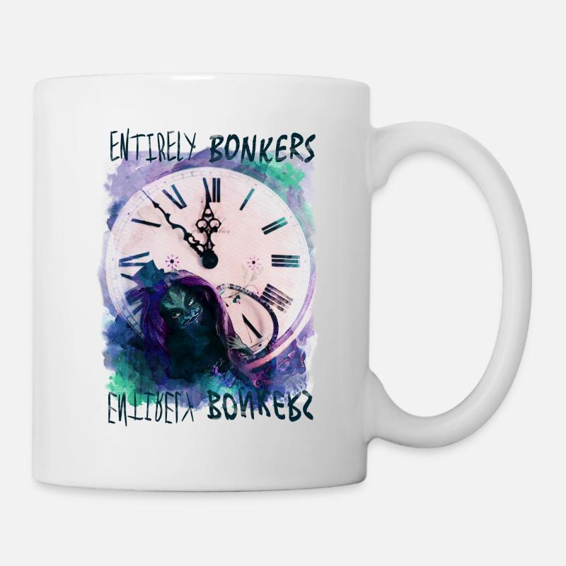Alice in Wonderland totally bonkers - Mug - white