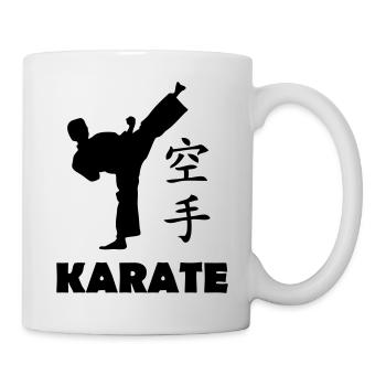 karate - Mug blanc - blanc - Droite