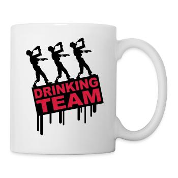 Drunken Party Zombies Drinking Team - Mug - white - Right