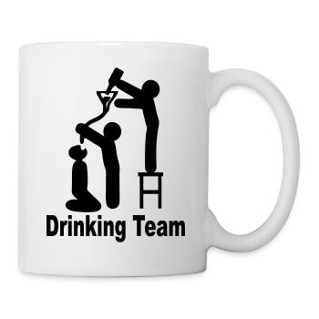 drinking team - Mug - white - Right