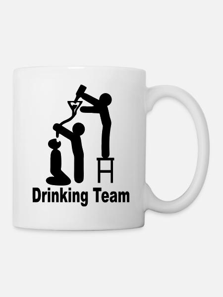 drinking team - Tasse - Weiß