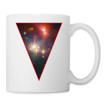 Galaxy - Space - Sterne - Cosmic - Kunst - - Tasse - Weiß - Rechts