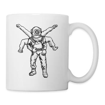 SCAPH 6 BRAS N - Mug blanc - blanc - Droite