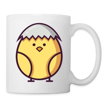 mignon poussin de Pâques éclos récemment - Mug blanc - blanc - Droite