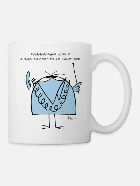 Le professeur Shadoko et sa devise - Mug blanc - blanc