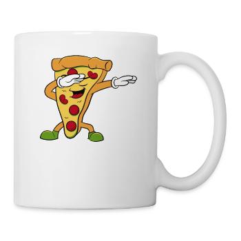 Pizza T-Shirt Pizzamann Pizzafigur Geschenkidee - Tasse - Weiß - Rechts