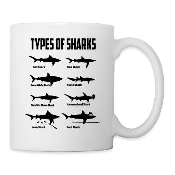 Sharks animal sea shark - Mug - white - Right