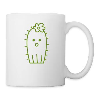 Kaktus - Tasse - Weiß - Rechts