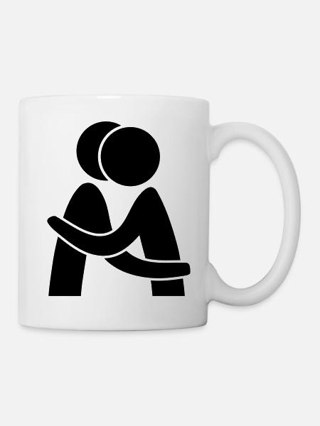 Hug - Tasse - Weiß