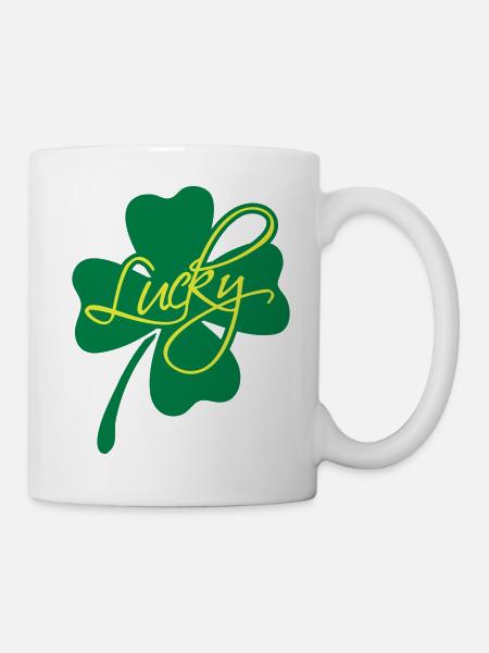Lucky Shamrock - Tasse - Weiß