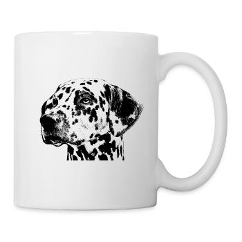 Chien dalmatien - Mug blanc - blanc - Droite