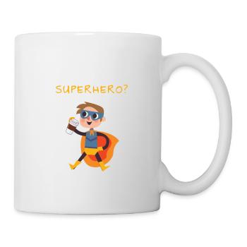 Coffee Superhero Question Addicted Liar Caffeine - Mug - white - Right