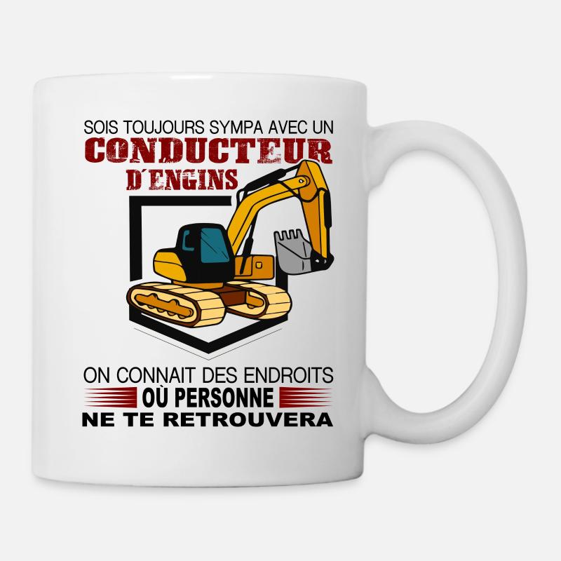 Driver of shirts - Mug - white