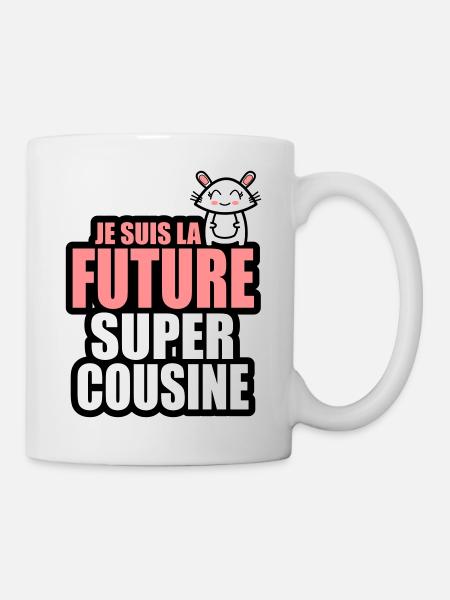 je suis la future super cousine - Mug blanc - blanc