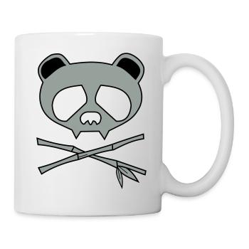 panda skull - Tasse - Weiß - Rechts
