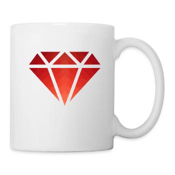 Pattern - Shape - Diamond - Crystal - polygon - 2 - Mug - white - Right