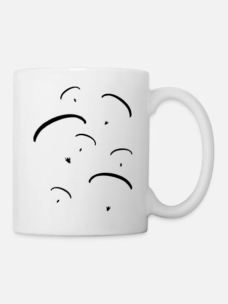 groupe _de_ parapentistes_g1 - Mug blanc - blanc