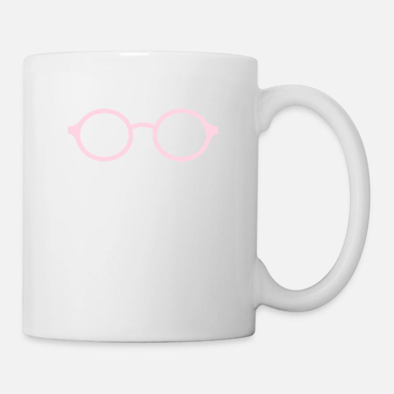 pink glasses - Mug - white