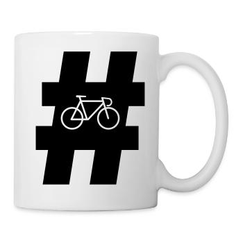 Hashtag Bike - Mug - white - Right