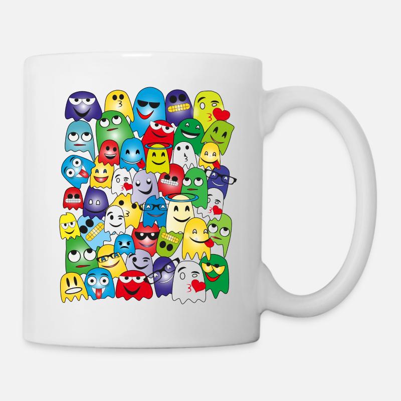 lustige Geister - Tasse - Weiß