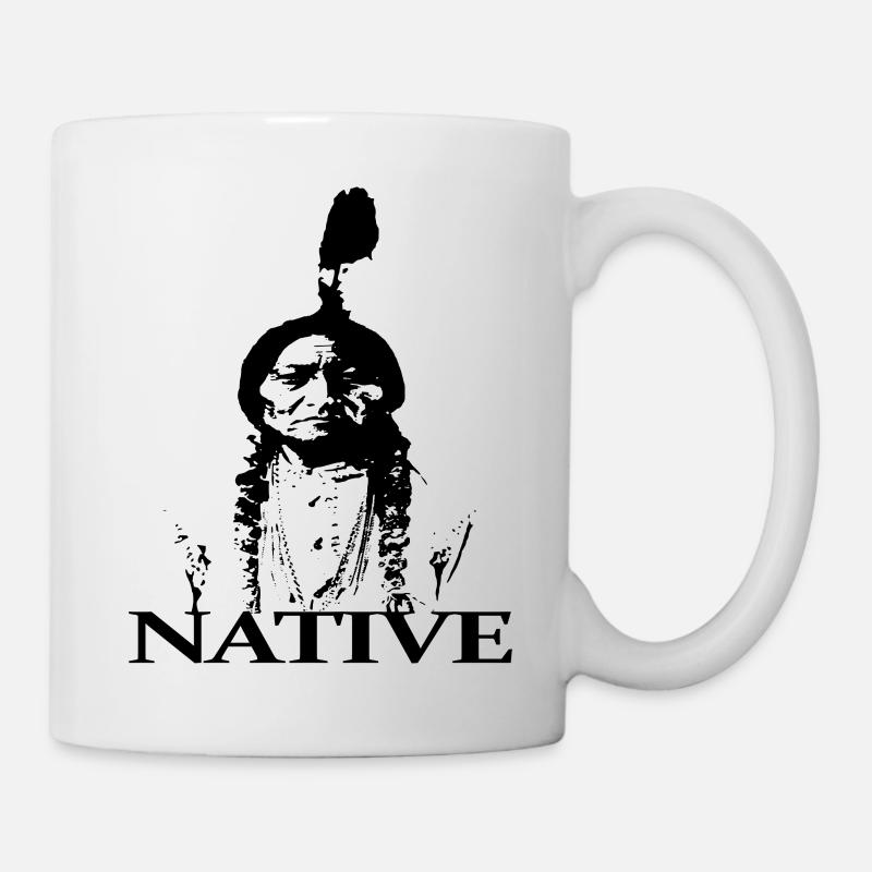 Sitting Bull Indien - Mug blanc - blanc
