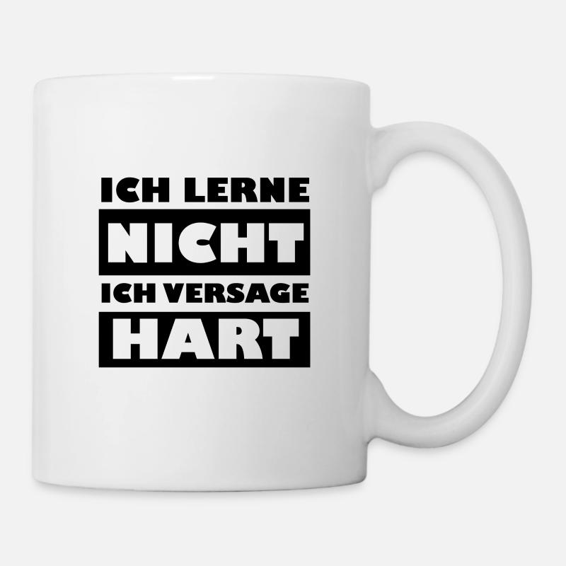 Student Klausur Versagen Hart - Tasse - Weiß