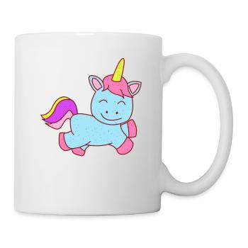 Einhorn Zeichnung - Tasse - Weiß - Rechts