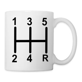 Gangschaltung - Tasse - Weiß - Rechts