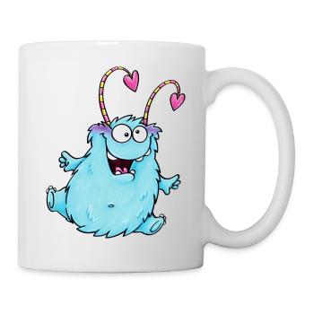 cuddly monster - Tasse - Weiß - Rechts
